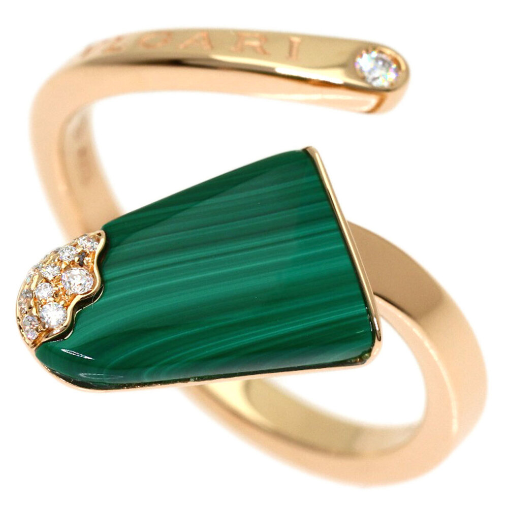 BVLGARI 18k Gold Diamond Ring #54